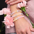 Morgan Quarz | Silber | Edelstein Kieselstein Makramee Armband